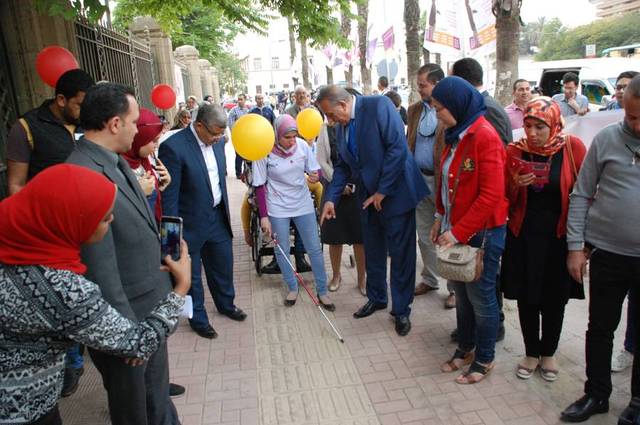 افتتاح مسارات جديدة لأصحاب الاحتياجات الخاصة في الجيزة