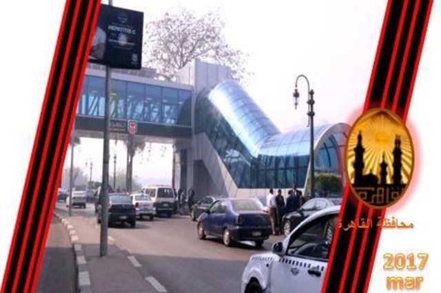 افتتاح كوبري قصر النيل وكوبري مشاه كهربائي أمام البنك الأهلي