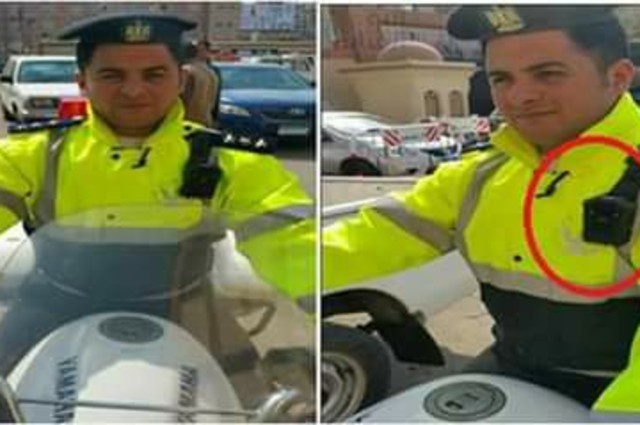 كاميرات في ملابس رجال المرور في مصر !!