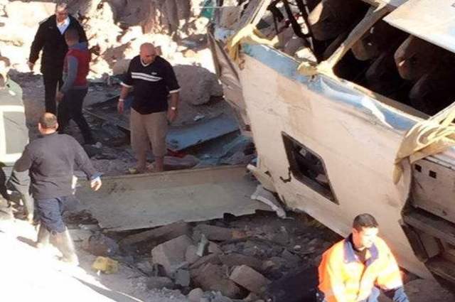 مصرع 11 مصري في حادث أتوبيس طلاب صيدلة الاسكندرية وفي حوادث منفصلة