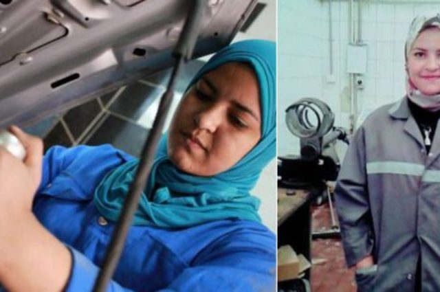 أول فتاة تمارس مهنة الميكانيكي في صعيد مصر تحقق حلمها بورشه كبيرة