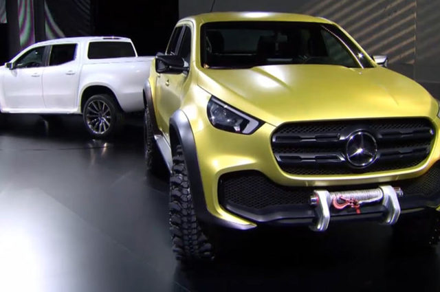 مرسيدس تقدم أول بيك أب تجريبية في تاريخها باسم X-Class 