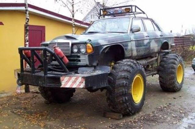 هكذا ستبدو سيارتك المرسيدس القديمة عندما تتحول لوحش غير قابل للترويض !!