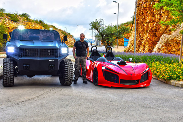 لبناني يقدم أول سيارة رباعية الدفع تصنع في لبنان