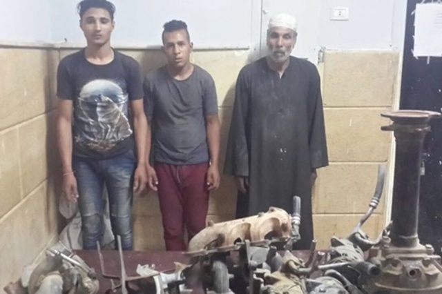 القاء القبض على عصابة لسرقة قطع غيار السيارات بالقاهرة