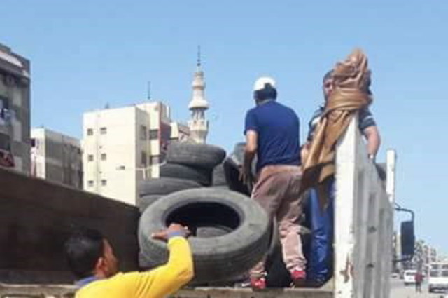 حملات في الجمهورية لجمع اطارات السيارات المستعملة قبل شم النسيم